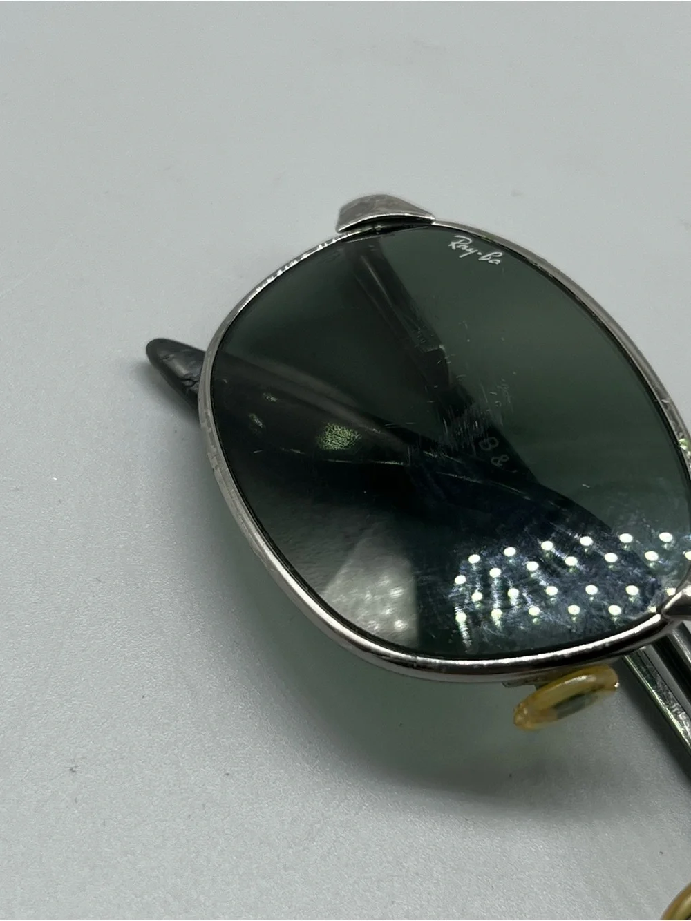B&L Ray-Ban Vintage Sunglasses Green Lenses Gunmetal Frame